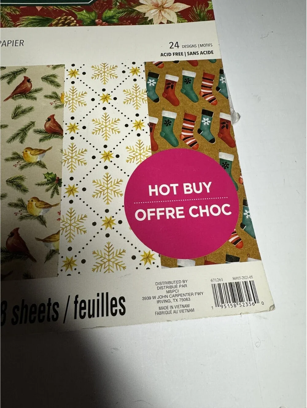 Classic Christmas Holiday 12x12 Scrapbook Paper Pad 48 Sheets ~ Recollections